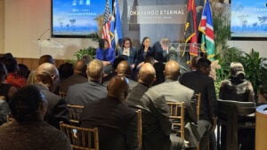 Botswanan ministers speaking at the Okavango Eternal event at NYC Climate Week image