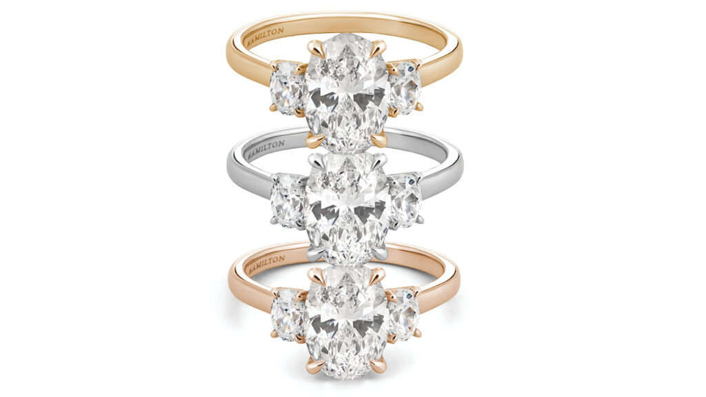 Image of a selection of Hamilton Jewelers engagement rings