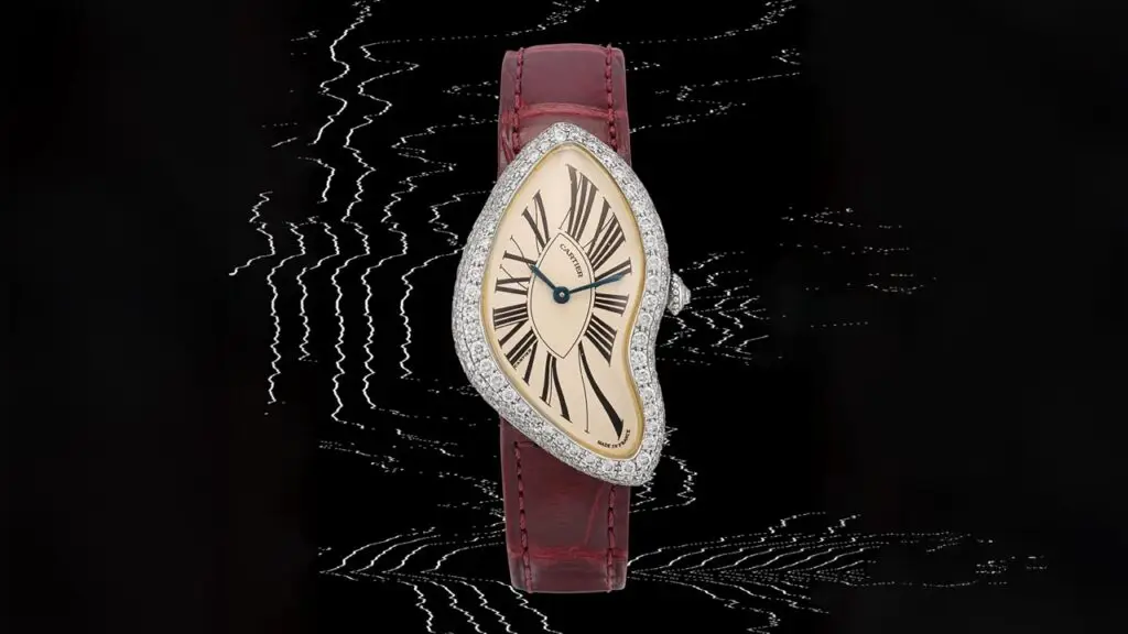 Alligator strap and a diamond face surround at Sotheby's image
