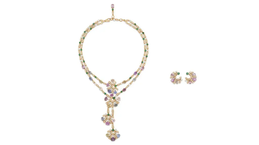 Bulgari set comprising a necklace and a pair of earrings at Christie's image