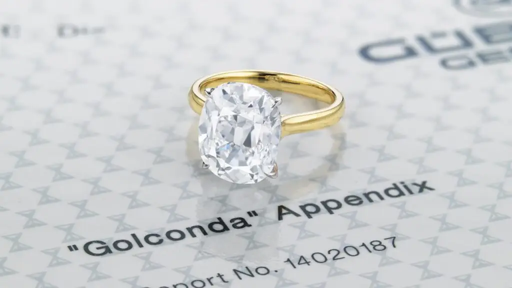 Brilliant-cut, 6.76-carat, D-color, internally flawless diamond from the Golconda mines at Christie's image