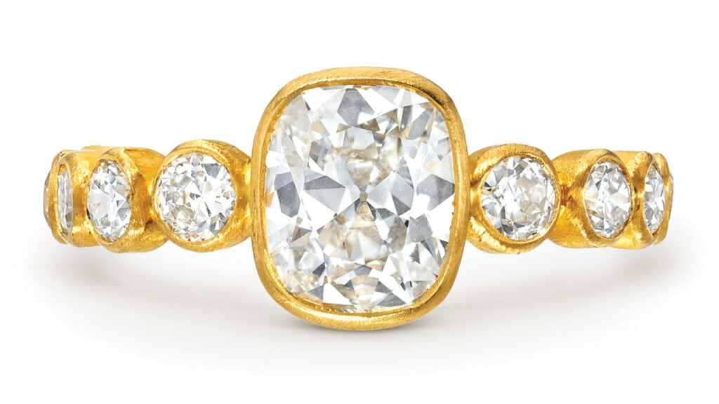 Camille Beinhorn floating-diamond ring image