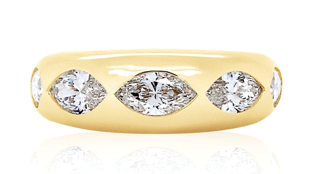 Claudia Mae marquise-diamond Nomad ring image