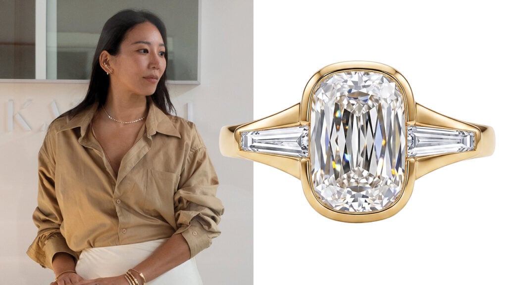 Katherine Kim with bespoke Crisscross diamond ring image
