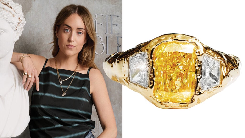 Fie Isolde with Voyage Trinity diamond ring image