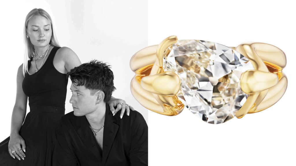 Katie and David Farrugia with Mantle ring image