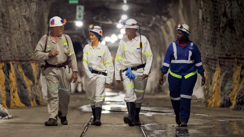 The Boodles team touring the Cullinan mine image