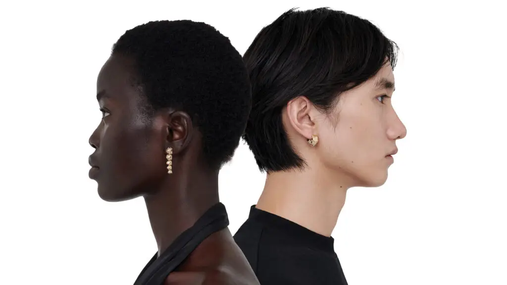 Models wearing Aymer Maria jewels with Botswanamark diamonds image