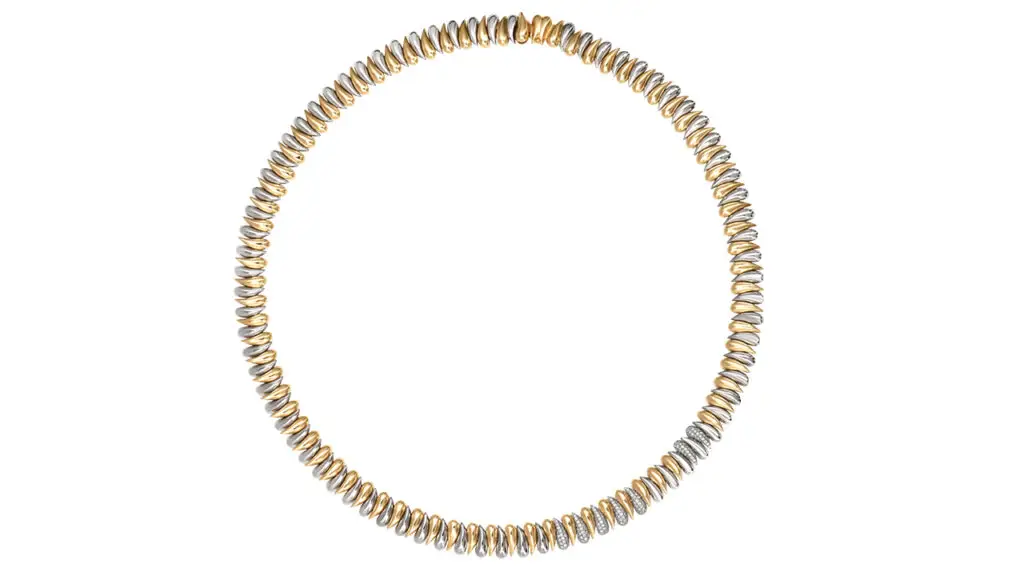 Rainbow K Drop necklace in 14-karat gold and diamonds image