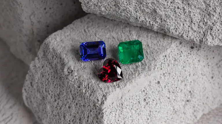 Natural sapphire, ruby and emerald image