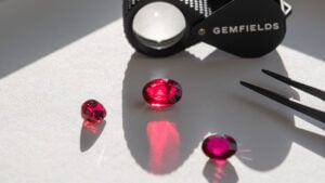 Polished rubies by Gemfields image