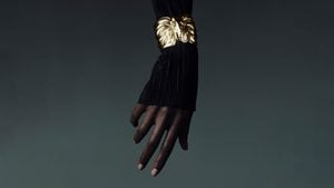 Mazarin's signature cuff bracelet with elephant motif image