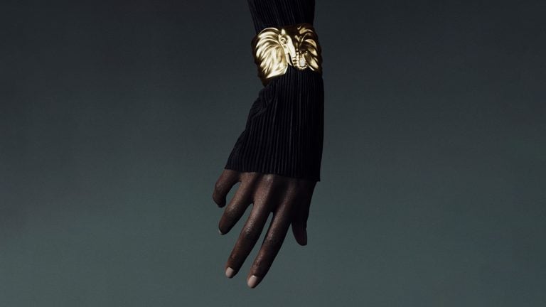 Mazarin's signature cuff bracelet with elephant motif image