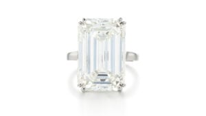 The 16.01-carat Van Cleef & Arpels diamond ring at Sotheby's image