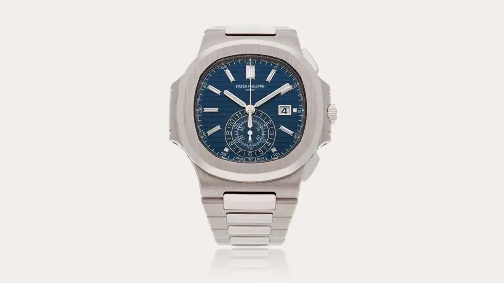 Patek Philippe white gold and diamond-set watch at Sotheby's image