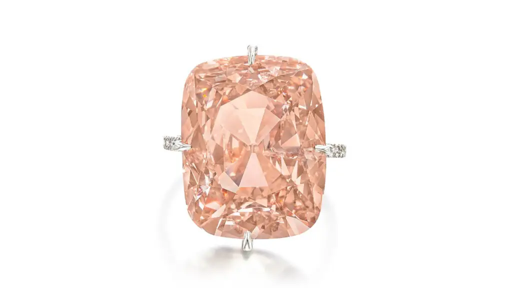 JAR ring with a cushion-shaped, fancy-brown-orange diamond, decorated with brilliant-cut diamonds at Sotheby's image