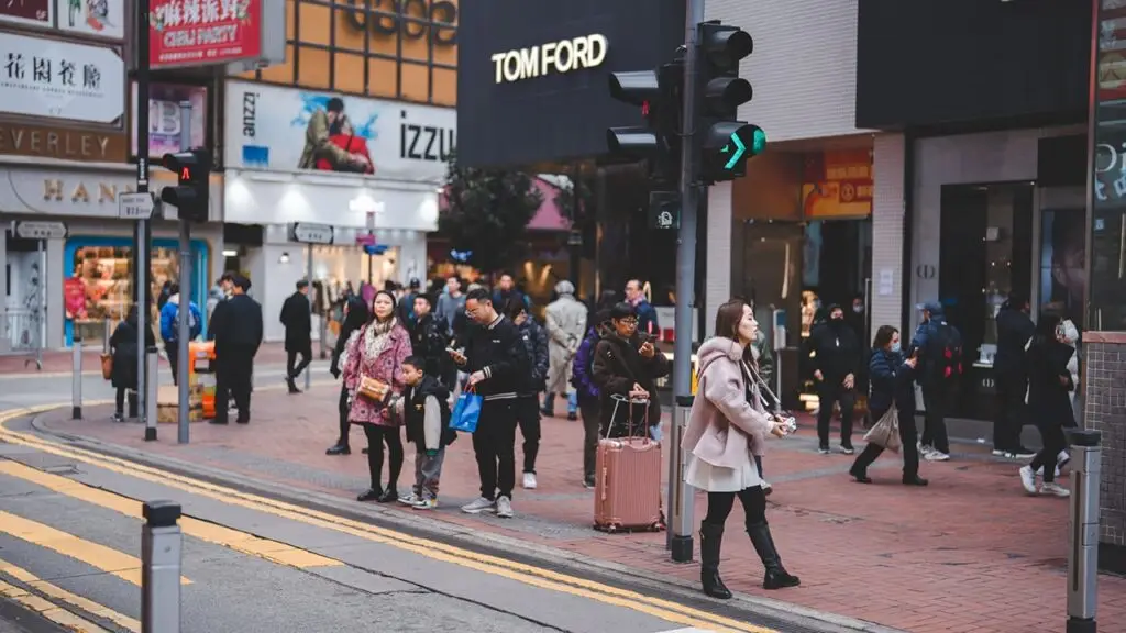 The Causeway Bay shopping area in Hong Kong image