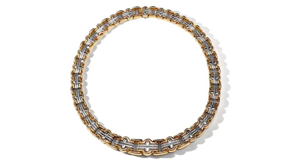 Two-tone gold necklace from Hamilton Jewelers image