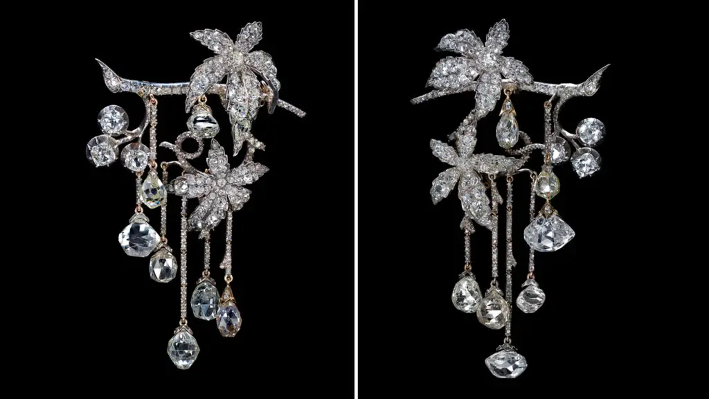 Mancini diamond and platinum hair ornaments by Jean-Baptiste Fossin, 1846 image