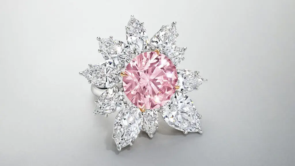 Fancy-intense-pink diamond ring at Christie's image