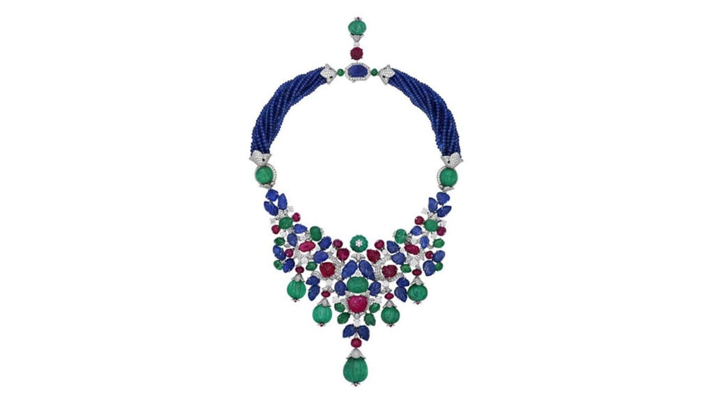 Multi-gem Cartier necklace at Christie’s image