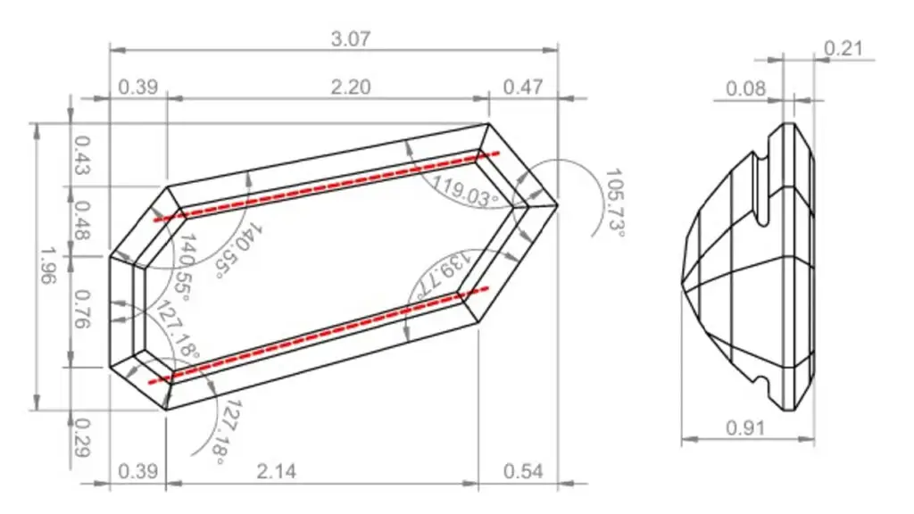 Diamond-cutting schematics by Bali Diamonds image