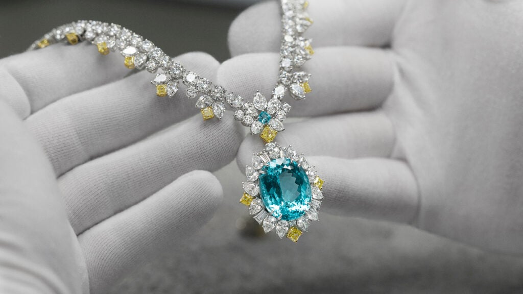 Paraiba necklace from the Talk to Me, Harry Winston collection image