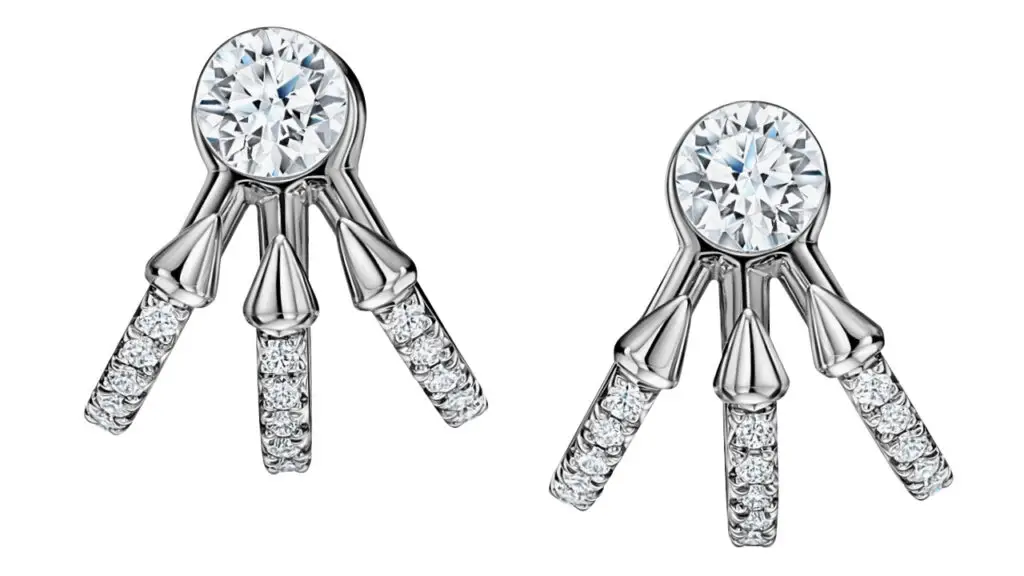 Tiffany & Co. Titan diamond earrings with the Floeting setting image