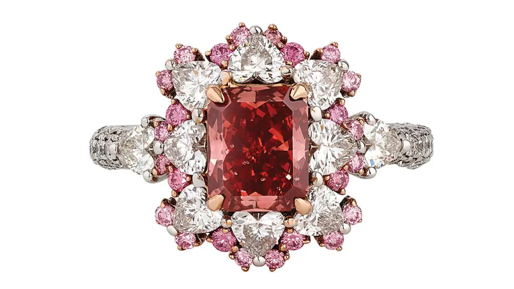 1.21-carat fancy red diamond from Christie's image