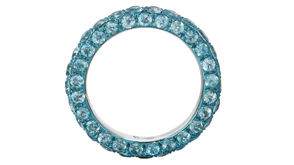Graziela ring with Swiss blue Topaz image