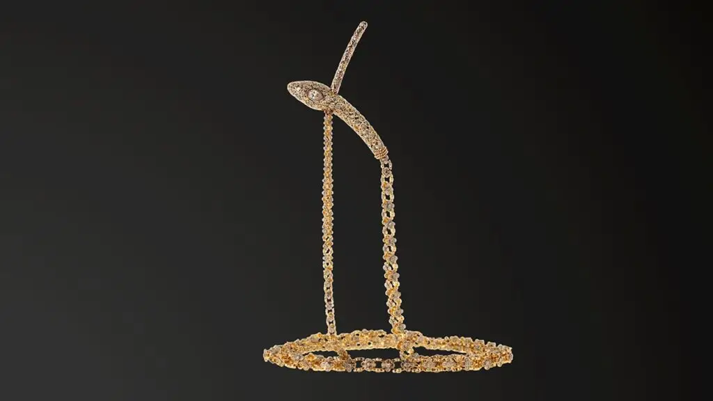 Basilisk necklace by Selim Mouzannar with diamonds and sapphires image