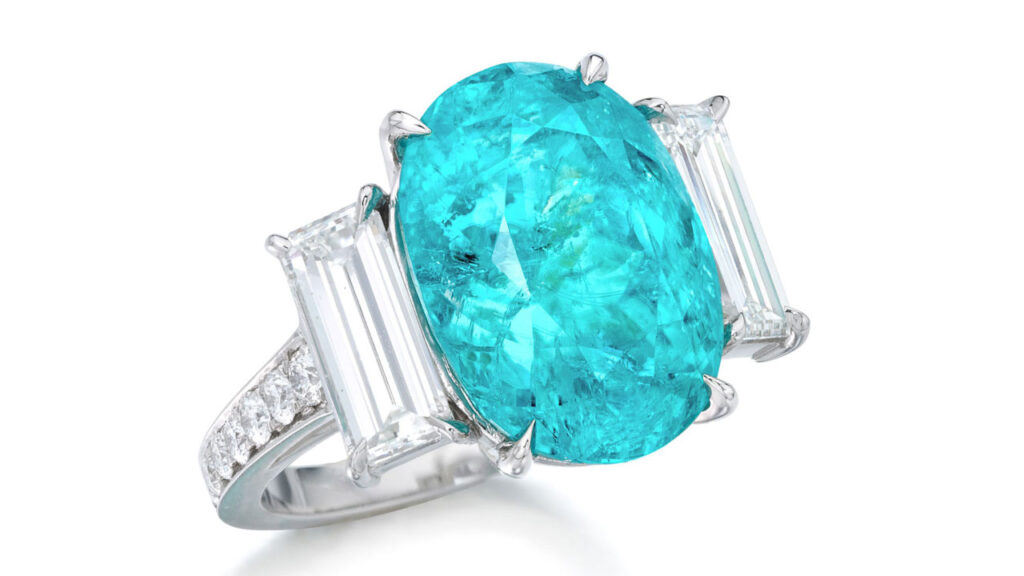 Tourmaline ring at Phillips image