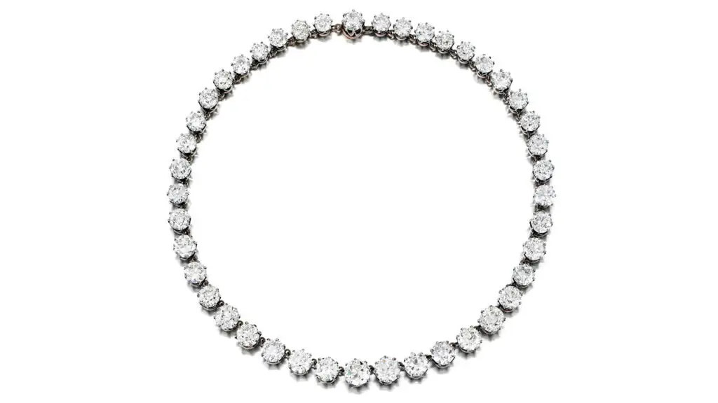 Diamond necklace at Phillips image