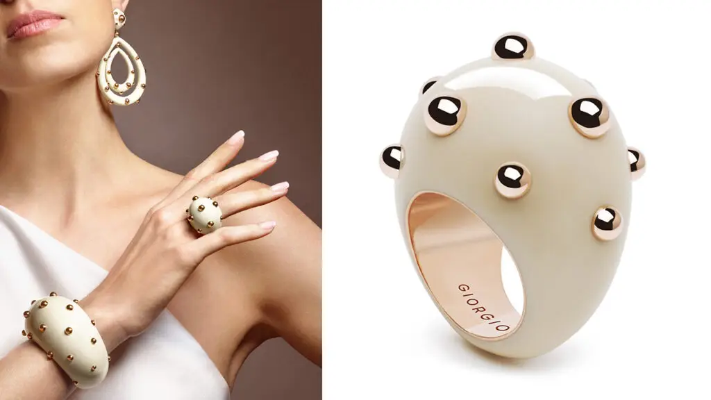 Enamel and 18-karat-gold jewels from Giorgio B’s Goccia collection image