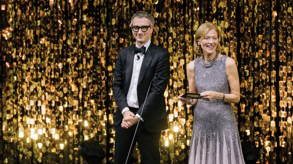 Couture director Gannon Brousseau (left) and Couture retailer liaison Jan Mohr at last year’s Couture Design Awards image