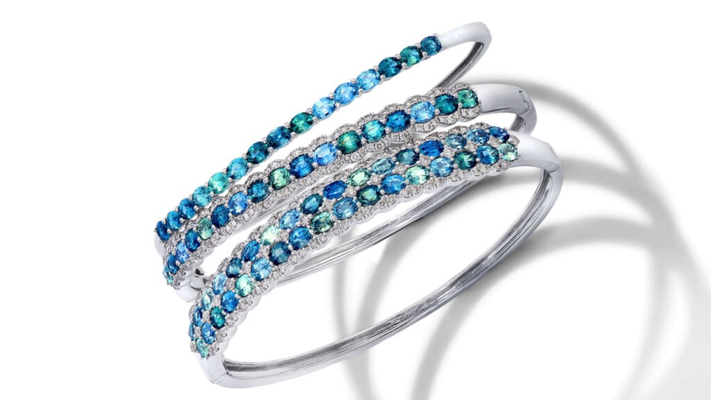 Le Vian bracelets with Montana sapphires in white gold image