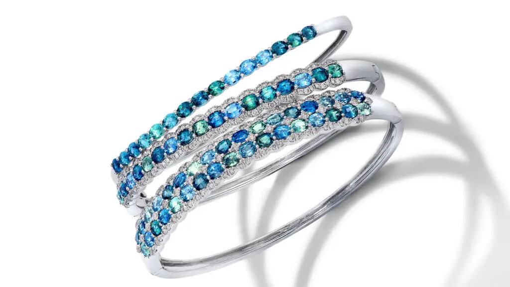 Le Vian bracelets with Montana sapphires in white gold image