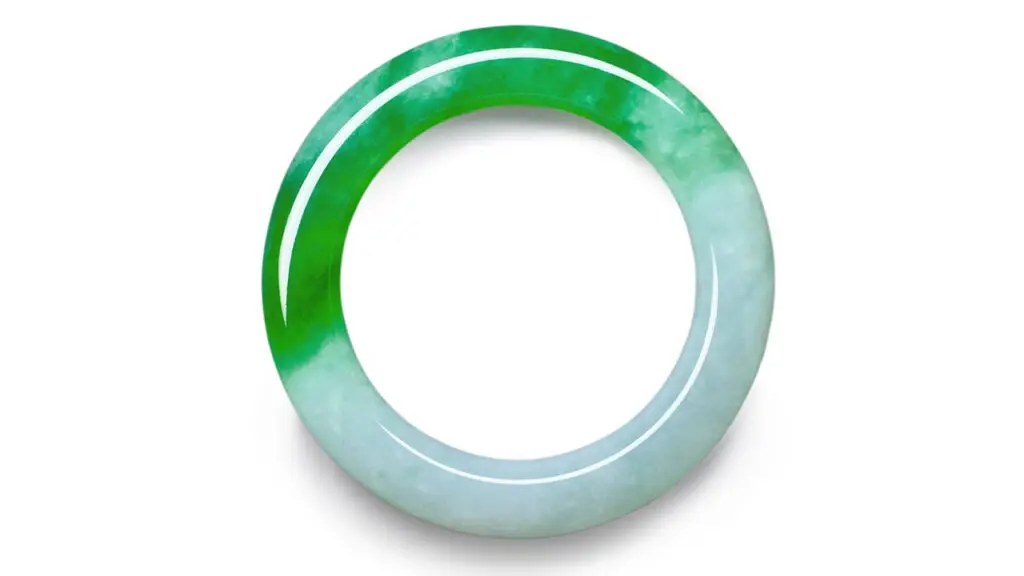 Jadeite bangle at Sotheby's image