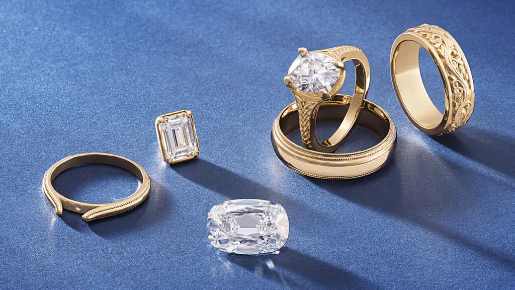 A selection of Stuller rings in vintage designs image