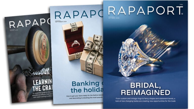 Rapaport Magazine cover October David Polak