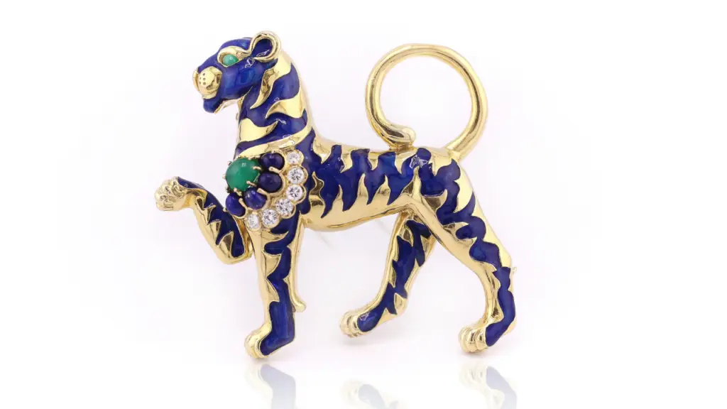 A Van Cleef and Arpels tiger brooch from Paul Fisher image