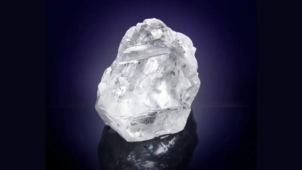 The 1,109-carat Lesedi La Rona rough diamond, discovered at the Karowe mine in 2015 image