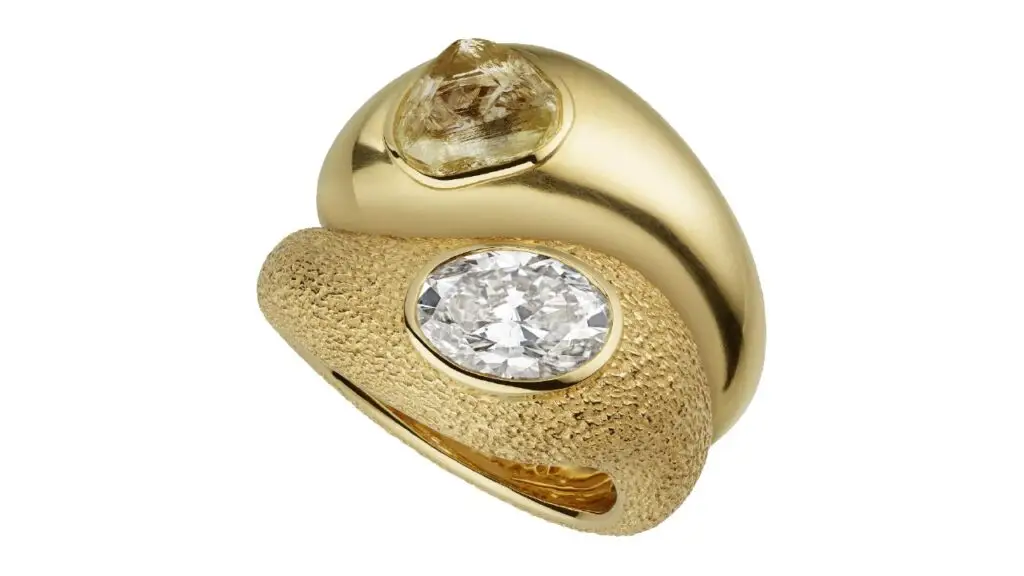 Gemfair toi et moi ring in gold and diamonds image