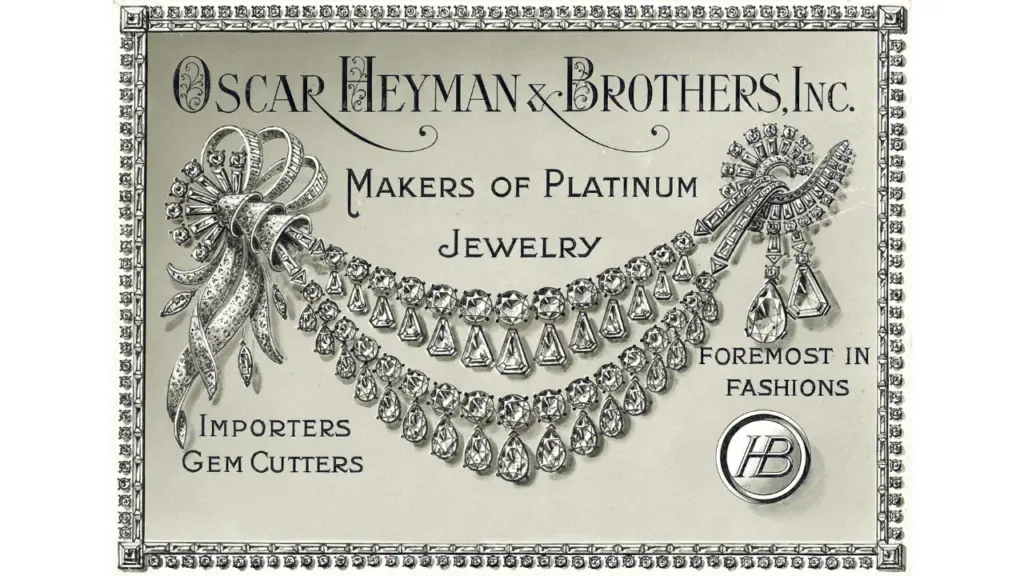 A vintage ad for Oscar Heyman and Brothers image