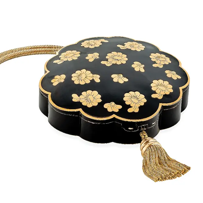Daisy minaudière in silver, yellow gold, and lacquer, 1950 image