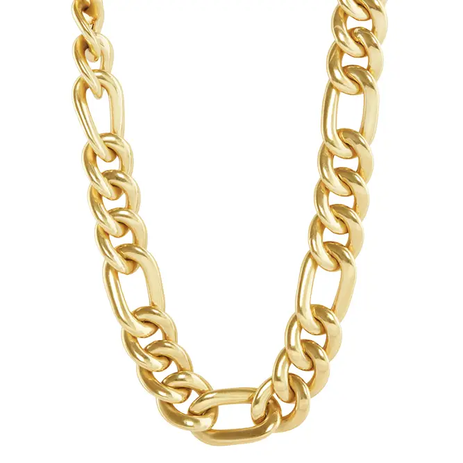 Broken English chain necklace in 18-karat yellow gold image