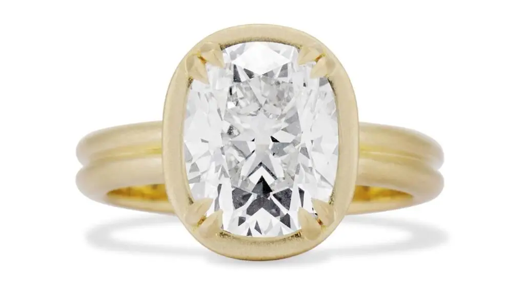 Ashley Zhang Lilah engagement ring with an old cut diamond image
