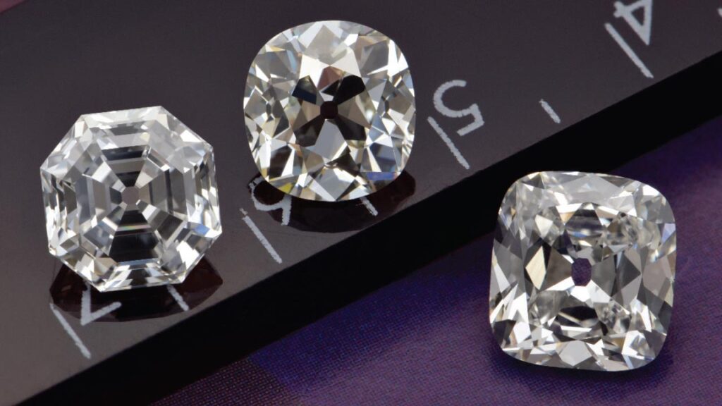 Three old-cut diamonds from Poli Trading Company image