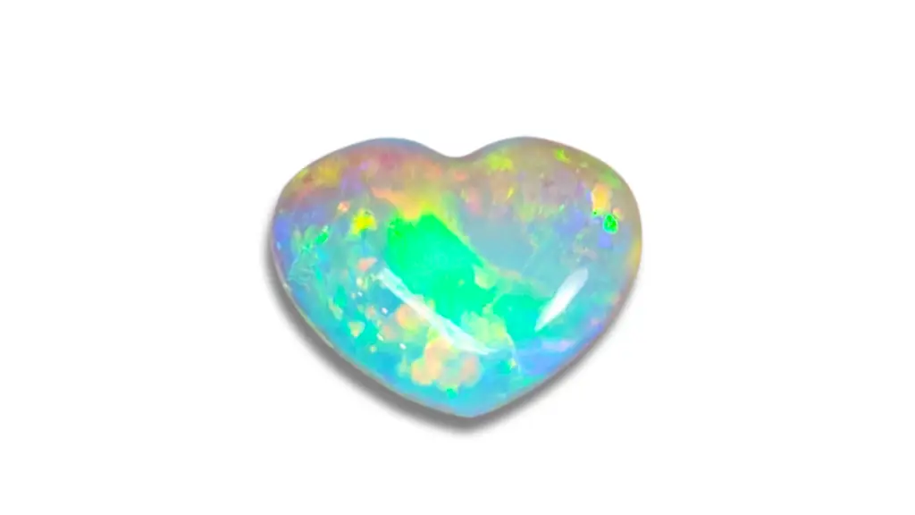 A heart shaped opal image