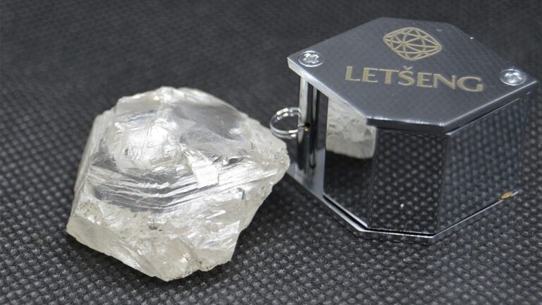 A rough diamond from Letšeng by Gem Diamonds image